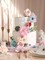 Blue & Pink Artificial Roses Combo Set – Silk & Foam Faux Flowers with Stems for DIY Bridal Bouquets, Wedding Centerpieces & Home Decor